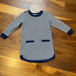 Gap navy and white toddler sweater dress.